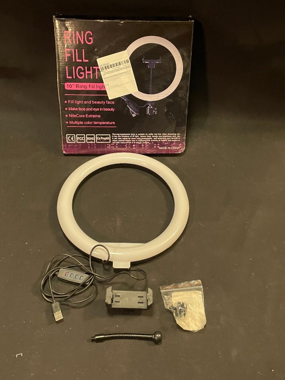 10 Inch Ring Light With Accessoires